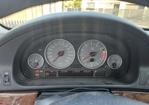 BMW Seria 5 cena 49600 przebieg: 338000, rok produkcji 2001 z Białystok małe 92